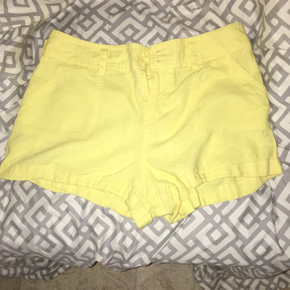 Forever21 yellow shorts